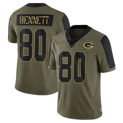 Men's Martellus Bennett Green Bay Packers 2021 Salute To Service Jersey - Olive Limited