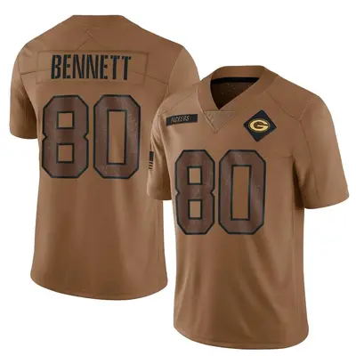 Men's Martellus Bennett Green Bay Packers 2023 Salute To Service Jersey - Brown Limited