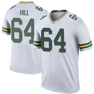 Men's Trey Hill Green Bay Packers Color Rush Jersey - White Legend