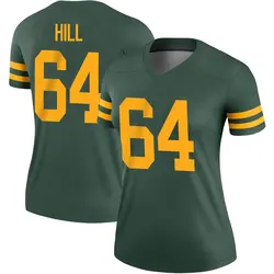 Women's Trey Hill Green Bay Packers Alternate Jersey - Green Legend