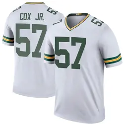 Youth Brenton Cox Jr. Green Bay Packers Color Rush Jersey - White Legend
