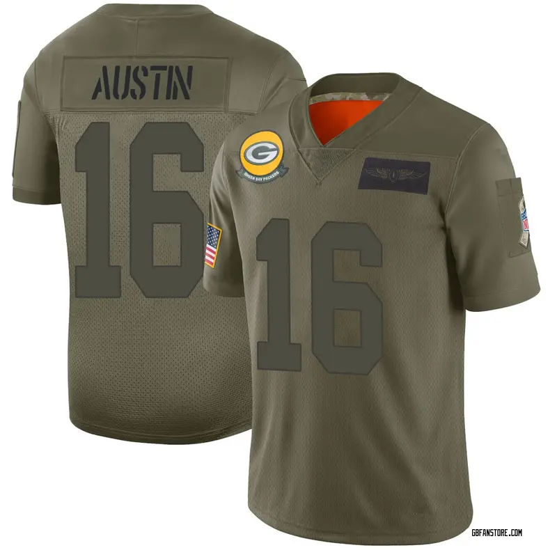 Youth Tavon Austin Green Bay Packers 2019 Salute to Service Jersey - Camo Limited