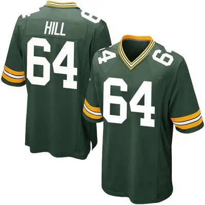 Youth Trey Hill Green Bay Packers Team Color Jersey - Green Game